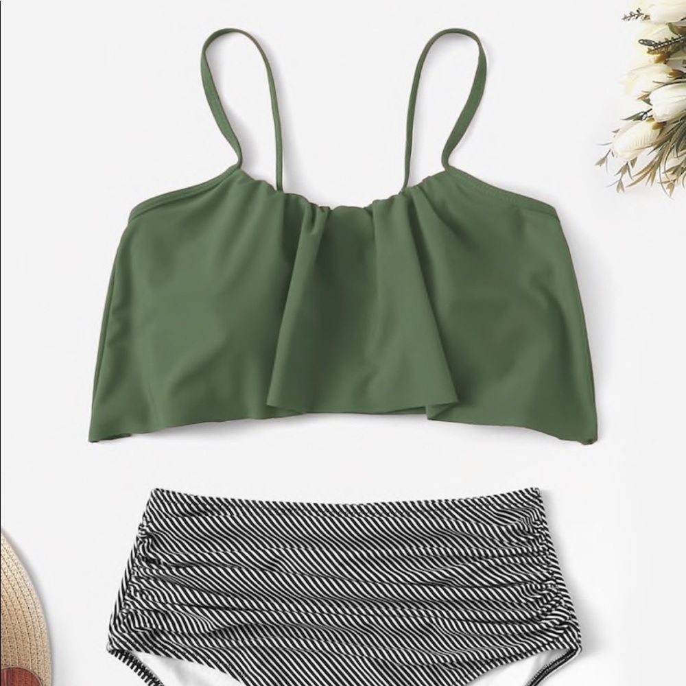 Flowy bathing suit top